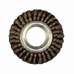 4" KNOT WHEEL BRUSH DOUBLE ROW .014 CS