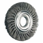 6" KNOT WHEEL BRUSH DOUBLE ROW .016 CS 2