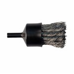 1" END BRUSH FLARED CUP .020 SS 1/4SHK