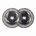 6"X.020X5/8-11 TWIN NUT BEAD WIRE WHEEL