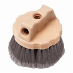 4-1/2 CIRC WINDOW BRUSH SOFT GREY SYNTH