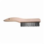 SHOE HNDL SCRATCH BRUSH 4X18 .006 STNLS