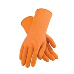 ORANGE FLOCK LINED GLOVE L