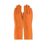 ORANGE FLOCK LINED GLOVE L