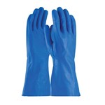 FLOCK LINED BLUE NITRILE GLOVE M