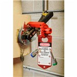 PK5 RED ALUM LOCKOUT HASP - SPANISH