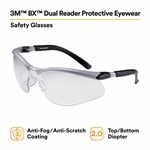 2.0 BX DUAL READER CLEAR LENS GLASSES