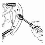 BRAKE SHOE RETAINING SPRING TOOL