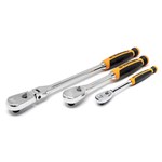 3PC DUAL MATERIAL TEARDROP RATCHET SET