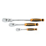 3PC DUAL MATERIAL TEARDROP RATCHET SET