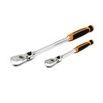 2PC 90T DUAL LOCKING FLEX HEAD RATCHET