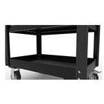 33" 4 DRAWER BLACK&ORANGE UTILITY CART