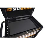 33" 4 DRAWER BLACK&ORANGE UTILITY CART