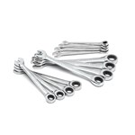 12 PC SET WRENCH RATCHET COMB MET TRAY