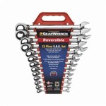 13PC SET WRENCH RATCHET COMB REV SAE