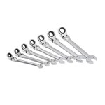 7PC SET RATCHETING WRENCH COMB FLEX SAE