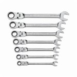 7PC SET RATCHETING WRENCH COMB FLEX SAE