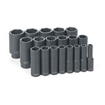 19PC 1/2DR DEEP IMPACT SOCKET SET