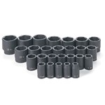 26PC 1/2DR IMPACT SOCKET SET METRIC