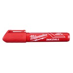 INKZALL LARGE CHISEL TIP RED MARKER 12PK