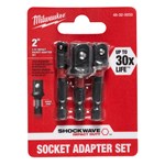 SHOCKWAVE 1/4" HEX SHANK SCKT ADPTR SET