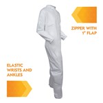 KLEENGUARD A30 WHITE COVERALLS (M)