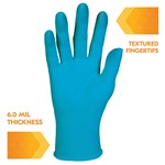 PK100 G10 BLUE NITRILE GLOVE LARGE