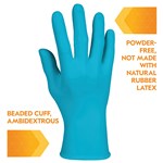 PK100 G10 BLUE NITRILE GLOVE LARGE