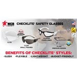 CHECKLITE CLEAR COATED SAFETY GLASSES