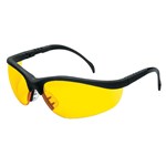 AMBER LENSE/ BLK FRAME SAFETY GLASSES