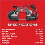 M18 FUEL DEEP CUT BANDSAW ONLY