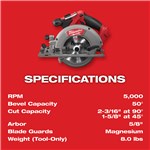 M18 FUEL 6-1/2" CIRCULAR SAW ONLY