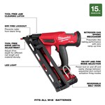 M18 FUEL 15 GAUGE FINISH NAILER KIT