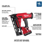 M18 FUEL 16 GAUGE ANGLE FINISH NAILER KT