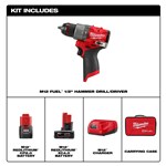 M12 FUEL 1/2" HAMMER DRILL/DRIVER KIT