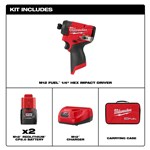 M12 FUEL 1/4" HEX IMPACT DRIVER KIT