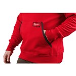 PULLOVER HOODIE SWEATSHIRT RED SM