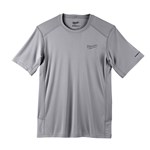 WORKSKIN LT-WT SHIRT SHORT SLVE GRAY LG