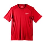 WORKSKIN LT-WT SHIRT SHORT SLVE RED 2X