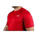 WORKSKIN LT-WT SHIRT SHORT SLVE RED 2X