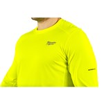 WORKSKIN LT-WT SHIRT LONG SLVE HIVIZ 2X