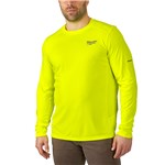 WORKSKIN LT-WT SHIRT LONG SLVE HIVIZ 2X