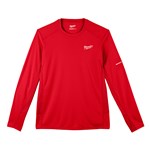 WORKSKIN LT-WT SHIRT LONG SLVE RED 2X