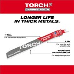 PK3 CARBIDE TORCH SAWZALL BLADE 12"-7T