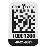 ONE-KEY ASSET ID TAG SM PLASTIC SURFACE