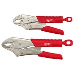 2PC CURVED JAW LOCKING PLIERS W/ GRIP