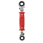 LINEMANS 4IN1 INSUL RATCHET BOX WRENCH