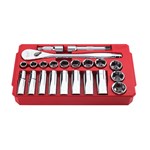 22 PC 1/2 DR SAE SOCKET SET