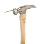 19OZ MILLED FACE HICKORY FRAMING HAMMER