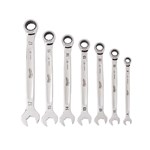 7PC RATCHETING COMB WRENCH SET METRIC